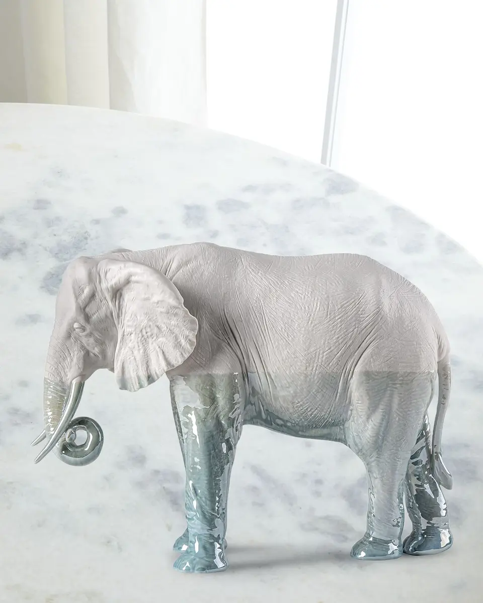 Lladro Elephant Underwater Sculpture