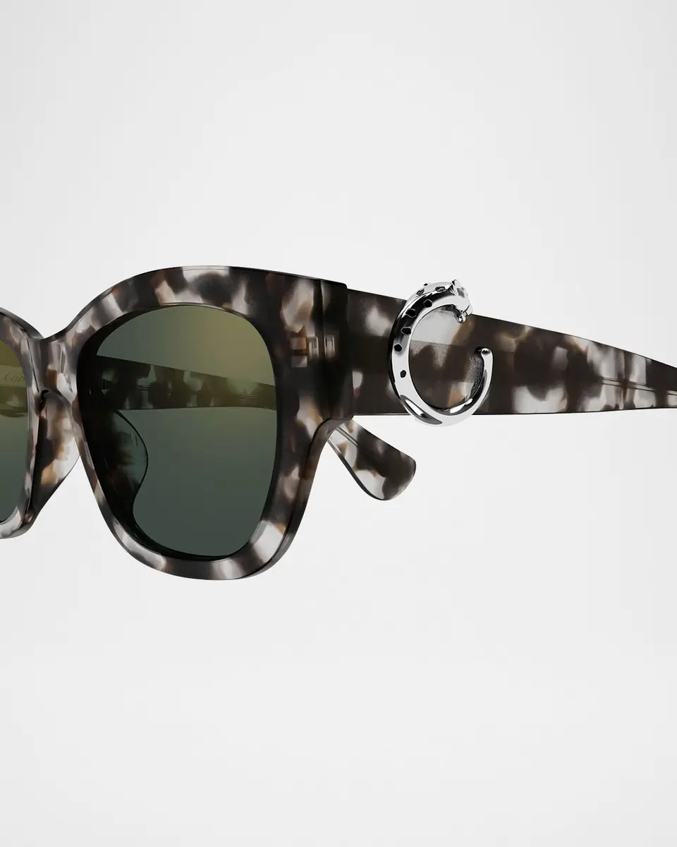 Cartier C-Logo Cat-Eye Shape Acetate Sunglasses | Thumbnail 2 Cartier C-Logo Cat-Eye Shape Acetate Sunglasses | Thumbnail 2