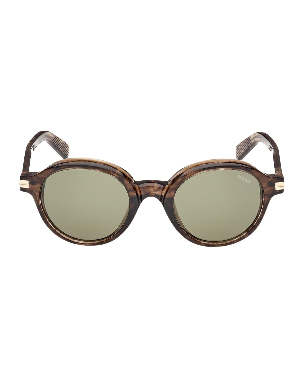 Men's Round Acetate Sunglasses