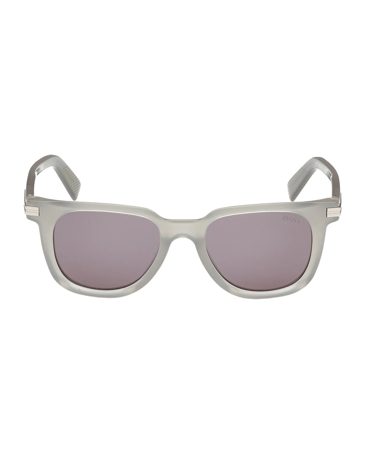 Zegna Men's Square Acetate Sunglasses