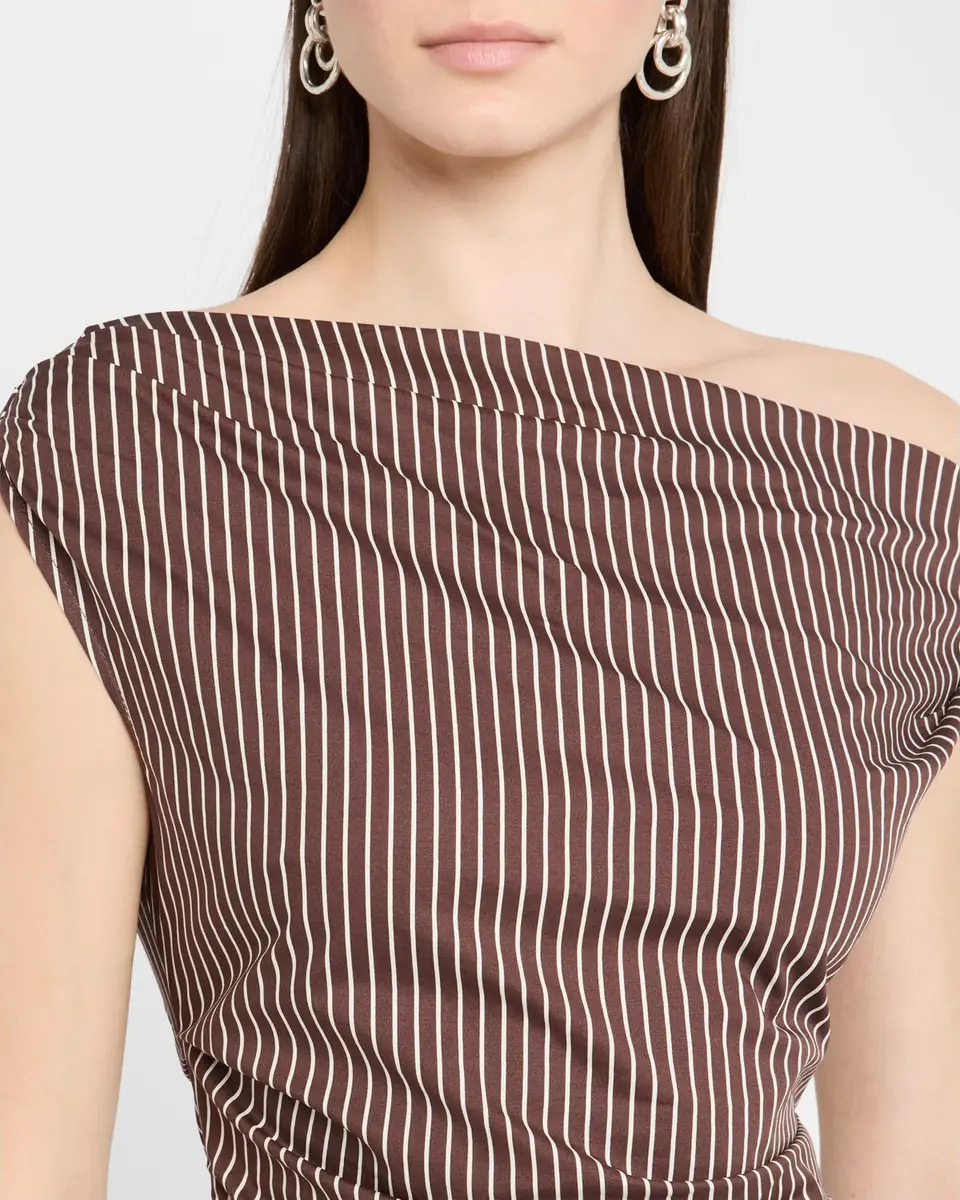 Staud Phare Striped Asymmetric Maxi Dress | Thumbnail 5