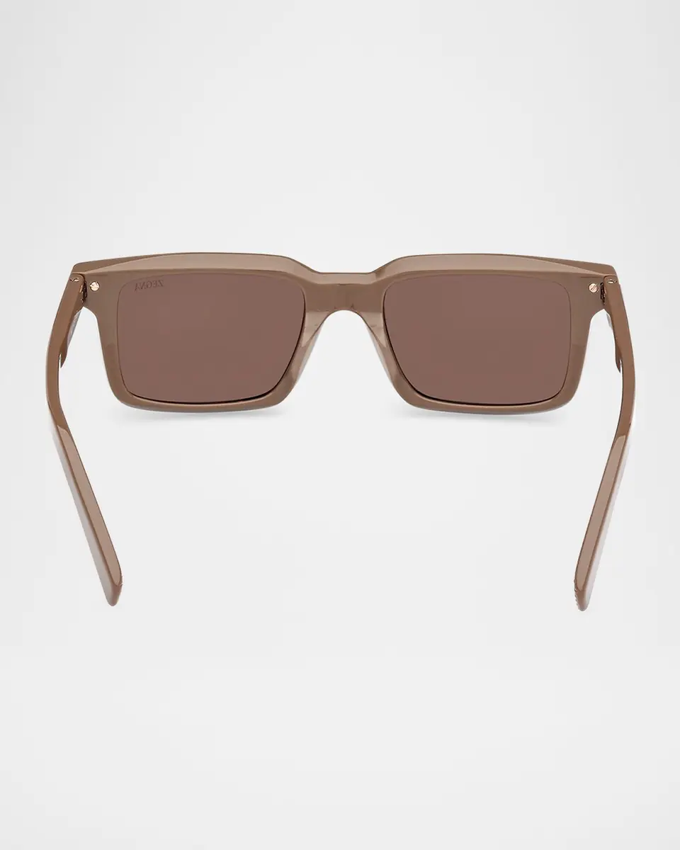 ZEGNA Men's Rectangle Acetate Sunglasses | Thumbnail 4 ZEGNA Men's Rectangle Acetate Sunglasses | Thumbnail 4