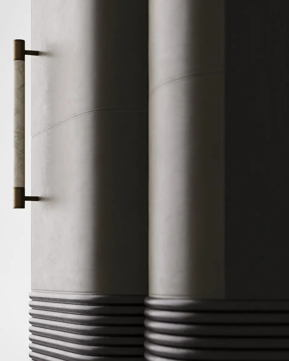 Arteriors Sherbourne Tall Leather Cabinet | Thumbnail 5