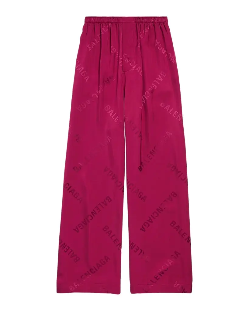 Logo Jacquard Wide-Leg Pajama Pants Logo Jacquard Wide-Leg Pajama Pants