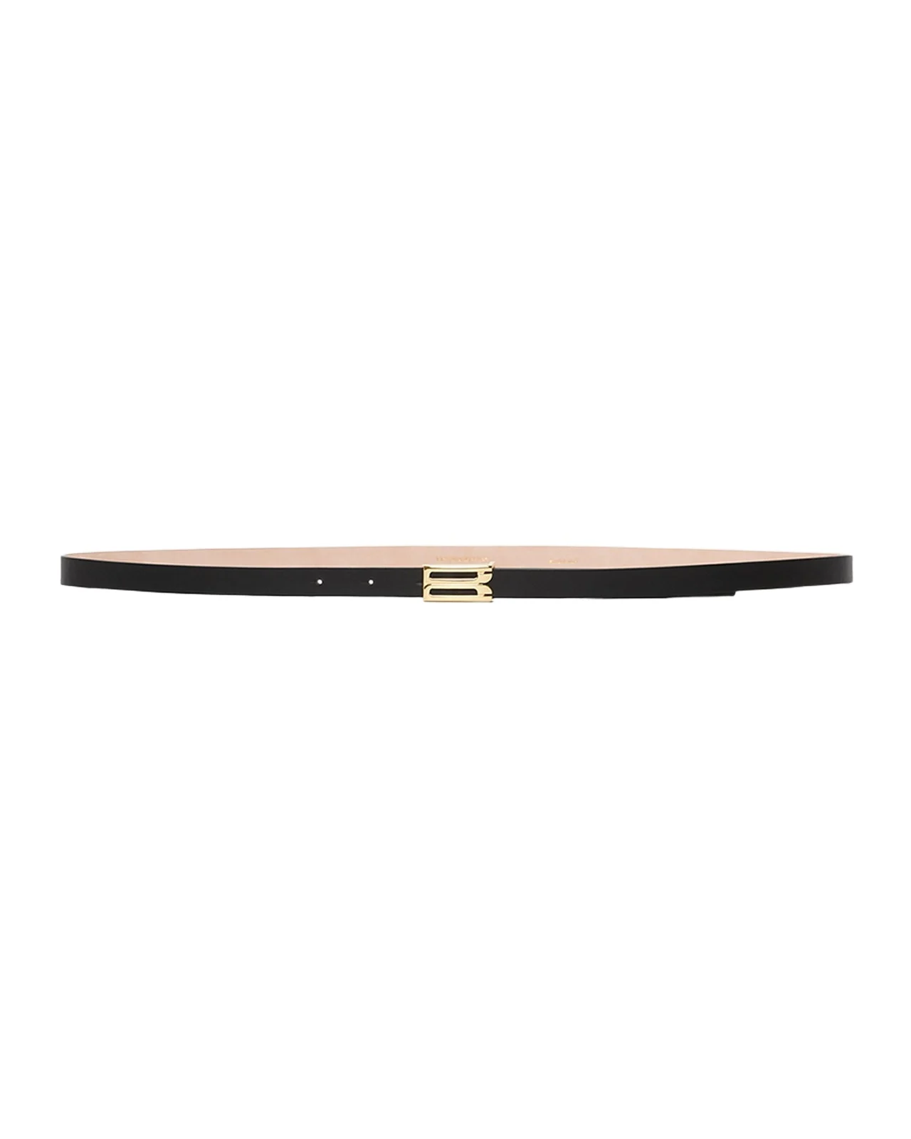 Victoria Beckham Frame B-Logo Micro Leather Belt