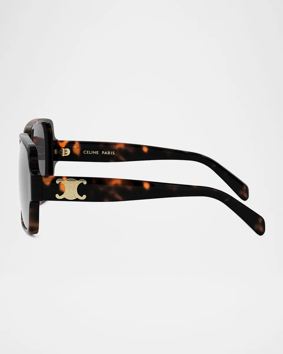 Celine Triomphe Square Acetate Sunglasses | Thumbnail 4 Celine Triomphe Square Acetate Sunglasses | Thumbnail 4