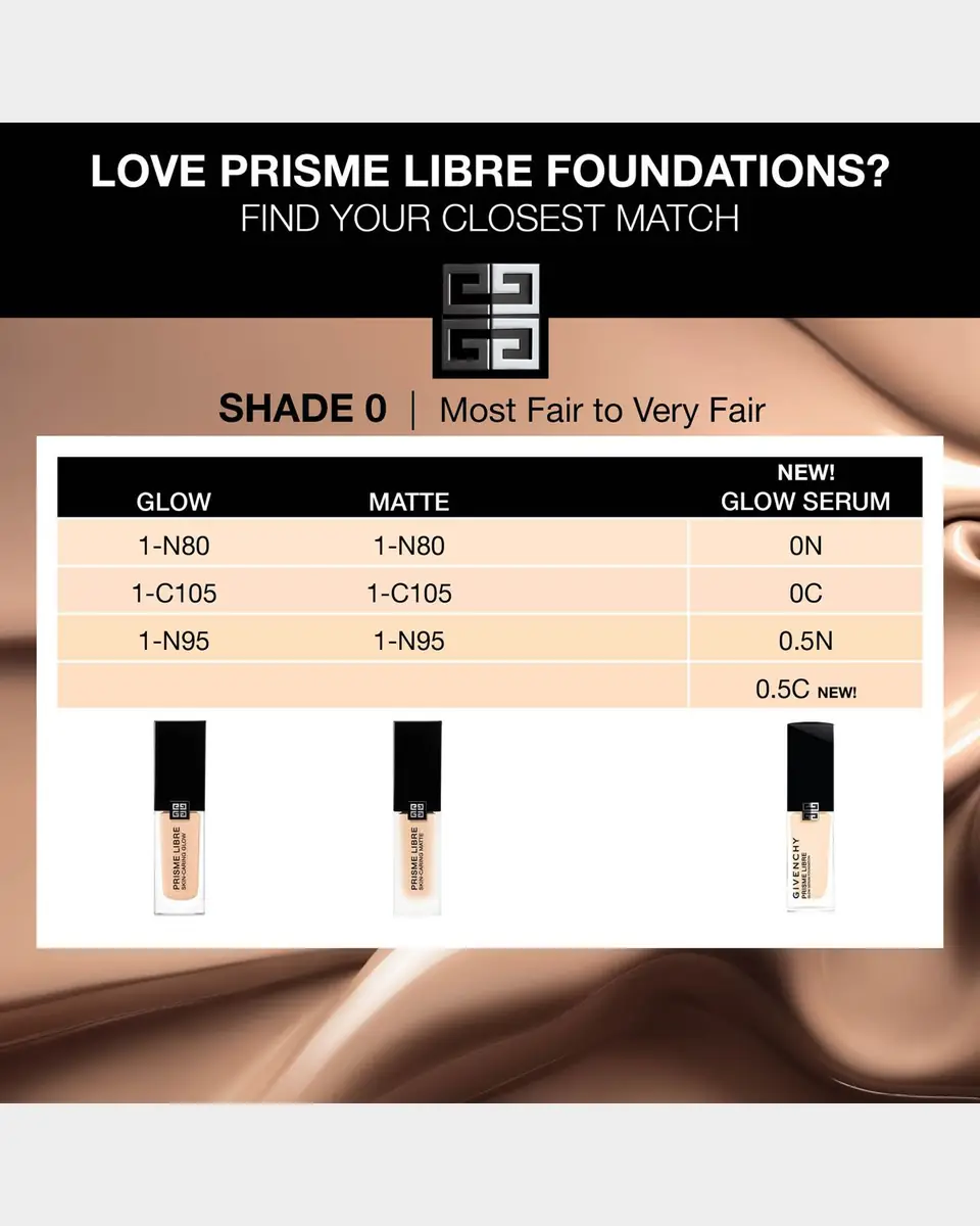Givenchy Prisme Libre Glow Serum Blurring & Hydrating Foundation | Thumbnail 5 Givenchy Prisme Libre Glow Serum Blurring & Hydrating Foundation | Thumbnail 5