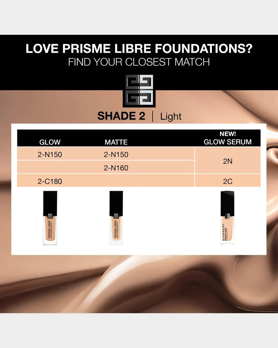 Givenchy Prisme Libre Glow Serum Blurring & Hydrating Foundation | Thumbnail 10 Givenchy Prisme Libre Glow Serum Blurring & Hydrating Foundation | Thumbnail 10