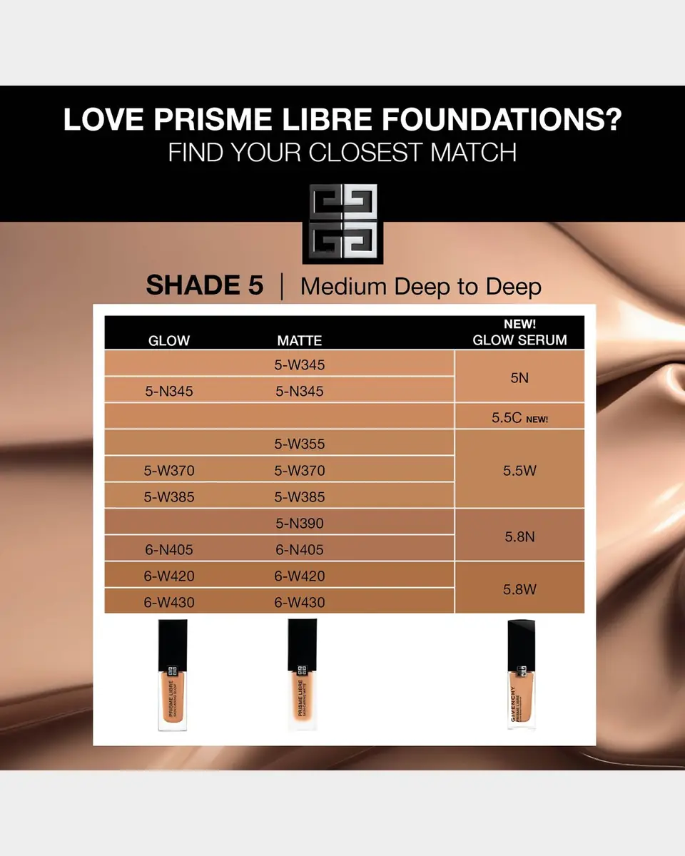 Givenchy Prisme Libre Glow Serum Blurring & Hydrating Foundation | Thumbnail 10 Givenchy Prisme Libre Glow Serum Blurring & Hydrating Foundation | Thumbnail 10