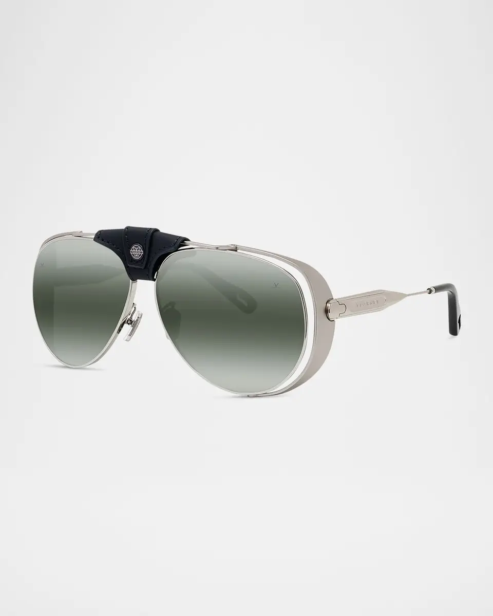 Vuarnet Men's Arctic 01 Titanium Aviator Sunglasses | Thumbnail 2