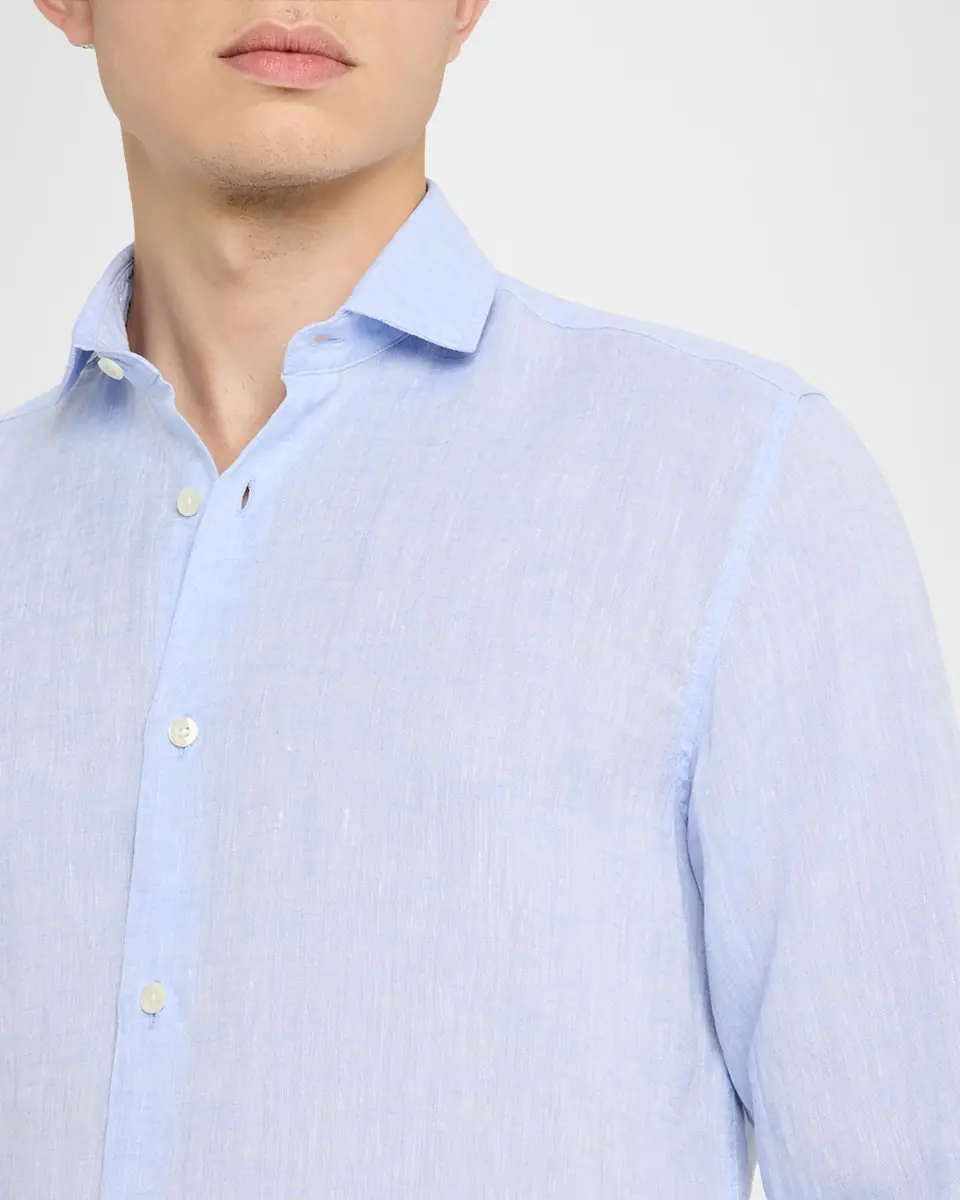 Frescobol Carioca Men's Antonio Linen Casual Button-Down Shirt | Thumbnail 5 Frescobol Carioca Men's Antonio Linen Casual Button-Down Shirt | Thumbnail 5