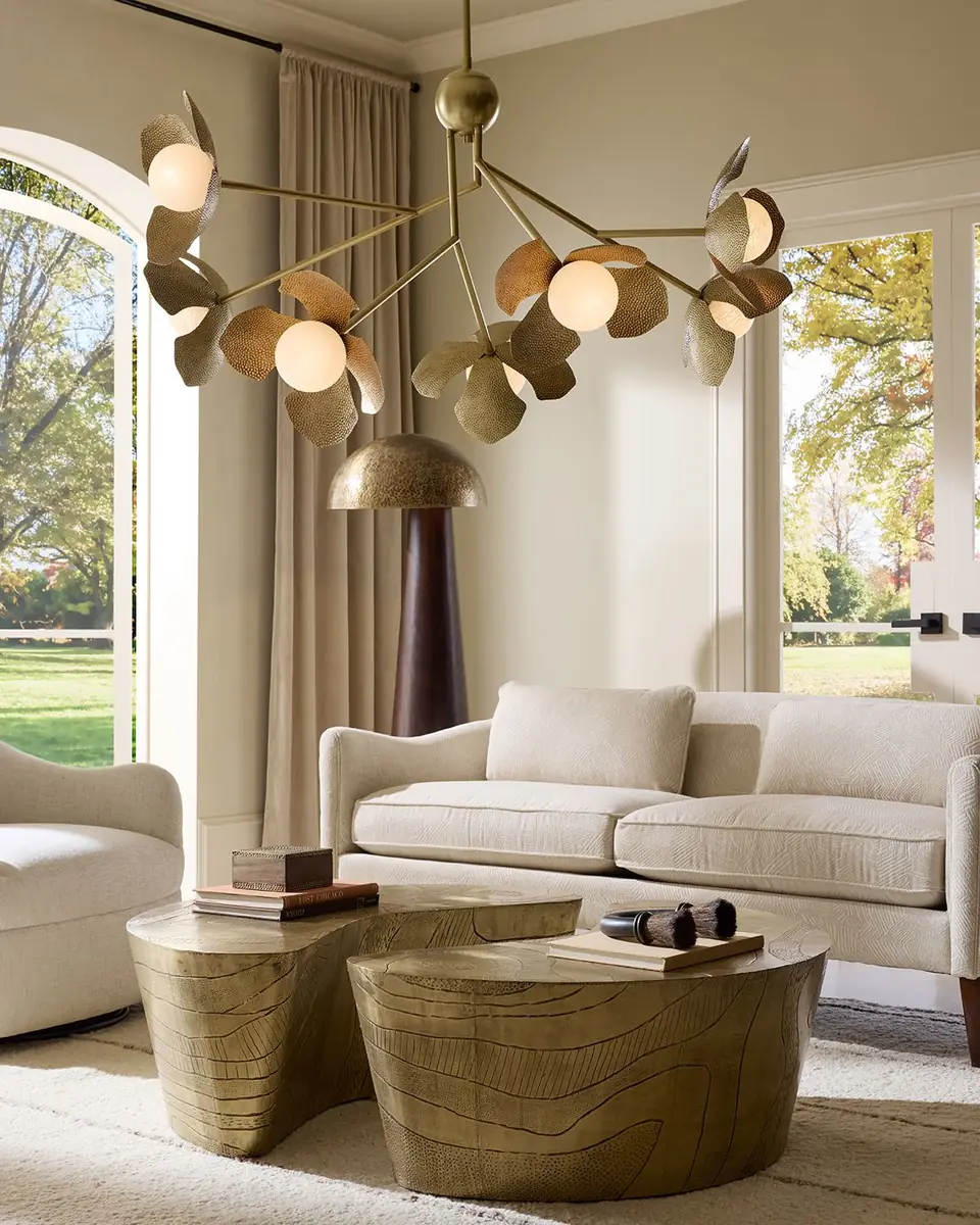 Arteriors Generosa 57" 7-Light Chandelier | Thumbnail 2 Arteriors Generosa 57" 7-Light Chandelier | Thumbnail 2