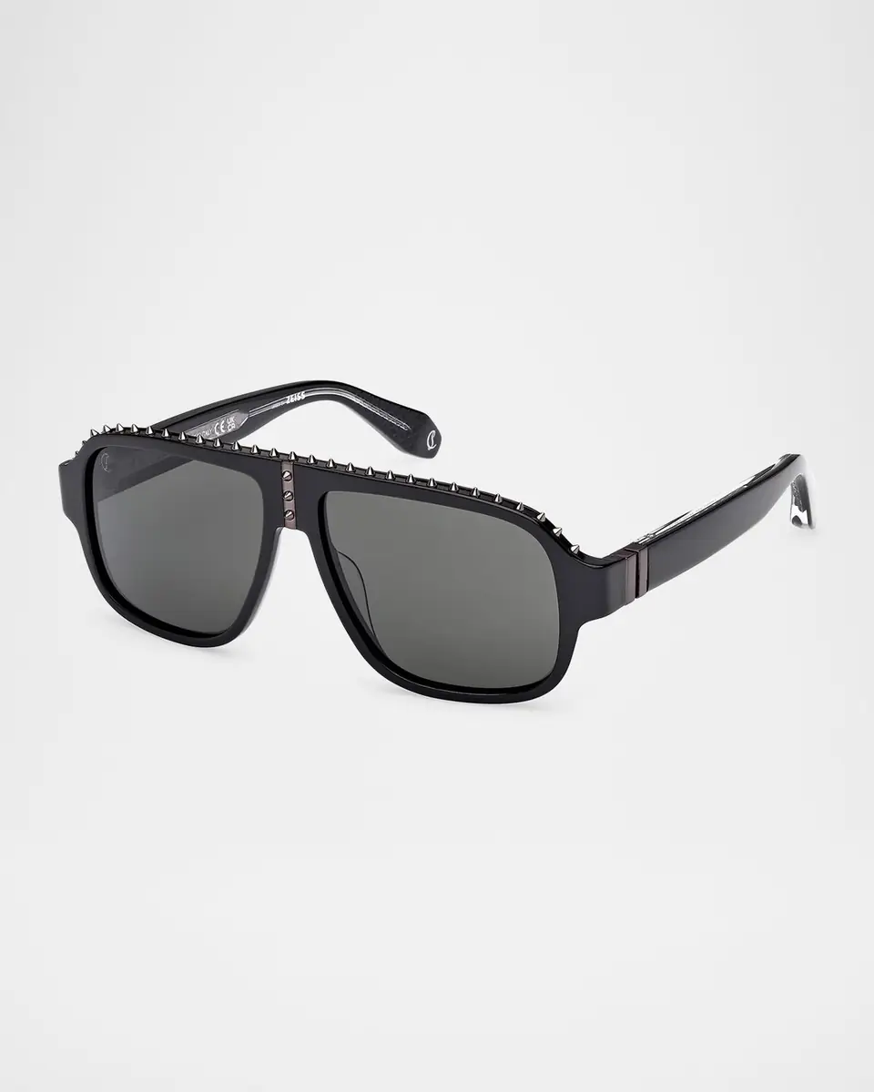 Christian Louboutin Roller Spiked Aviator Sunglasses | Thumbnail 2 Christian Louboutin Roller Spiked Aviator Sunglasses | Thumbnail 2
