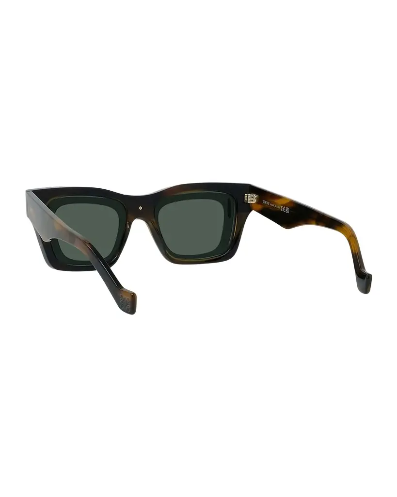 Loewe Men's Signature Layered Acetate Square Sunglasses | Image 1 Loewe Men's Signature Layered Acetate Square Sunglasses | Image 1
