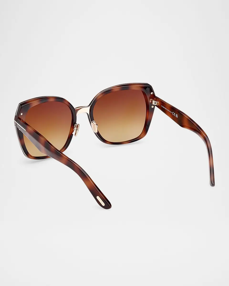 Tom Ford Plum Plastic Cat-Eye Sunglasses | Thumbnail 2 Tom Ford Plum Plastic Cat-Eye Sunglasses | Thumbnail 2