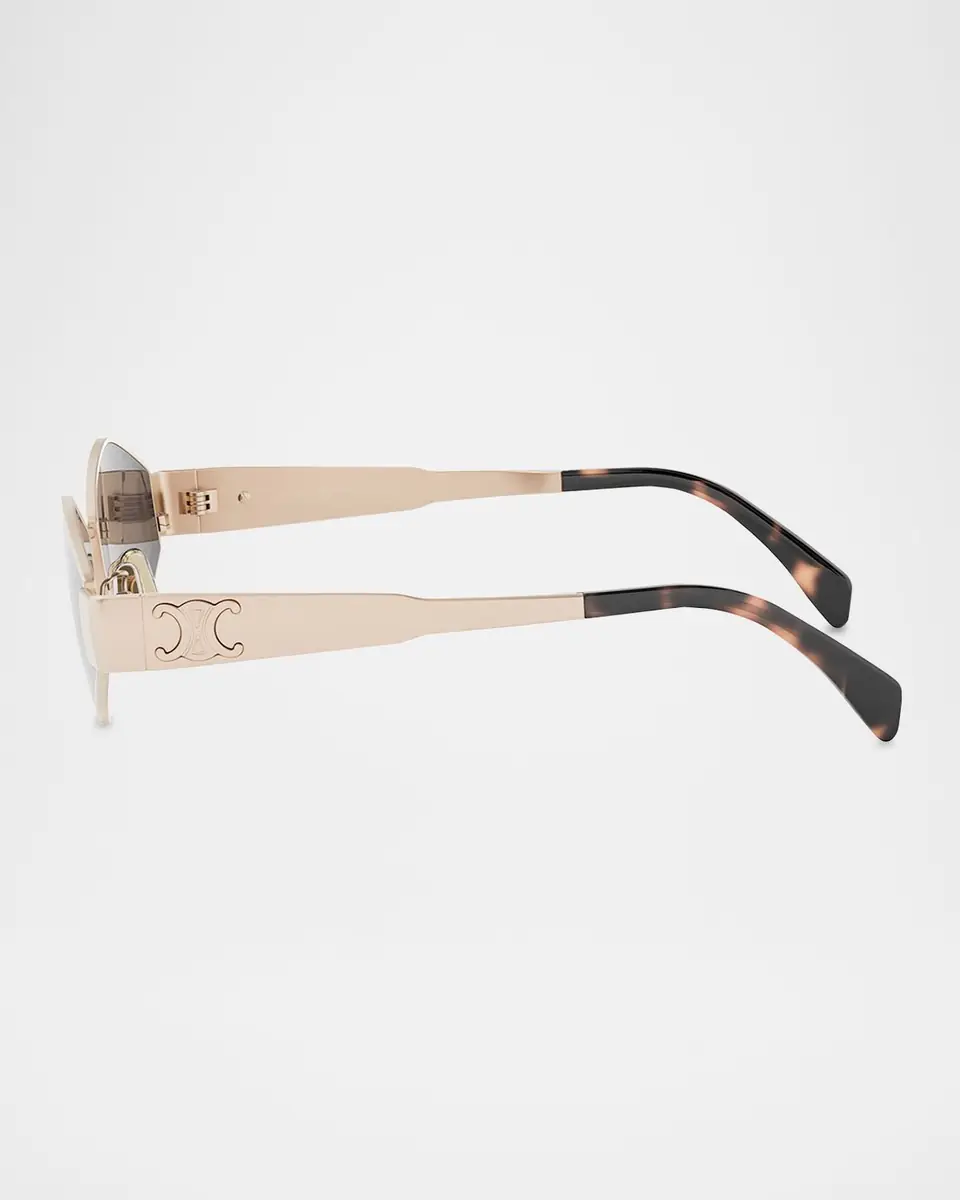 Celine Triomphe Geometric Metal Sunglasses | Thumbnail 3 Celine Triomphe Geometric Metal Sunglasses | Thumbnail 3