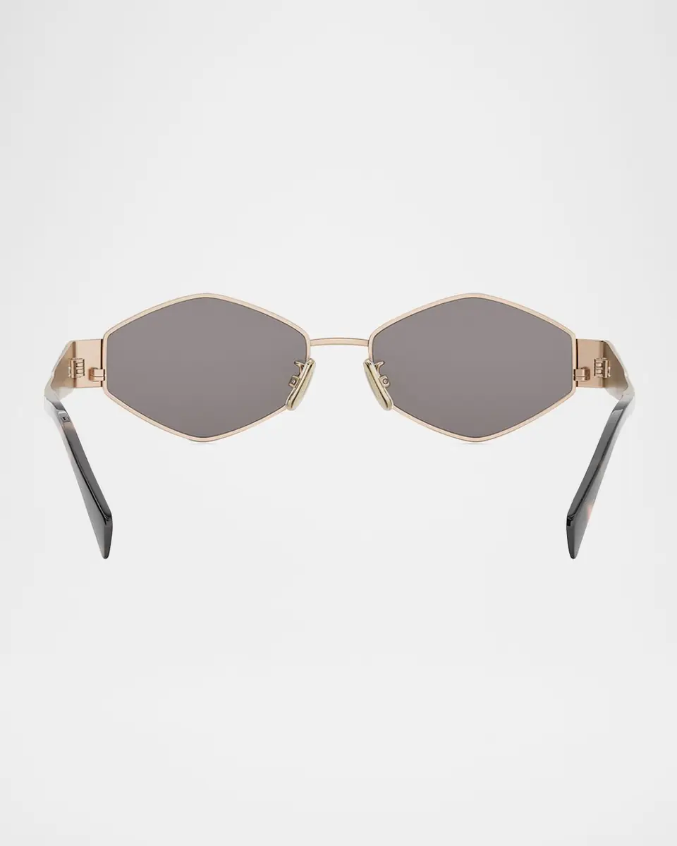 Celine Triomphe Geometric Metal Sunglasses | Thumbnail 4 Celine Triomphe Geometric Metal Sunglasses | Thumbnail 4