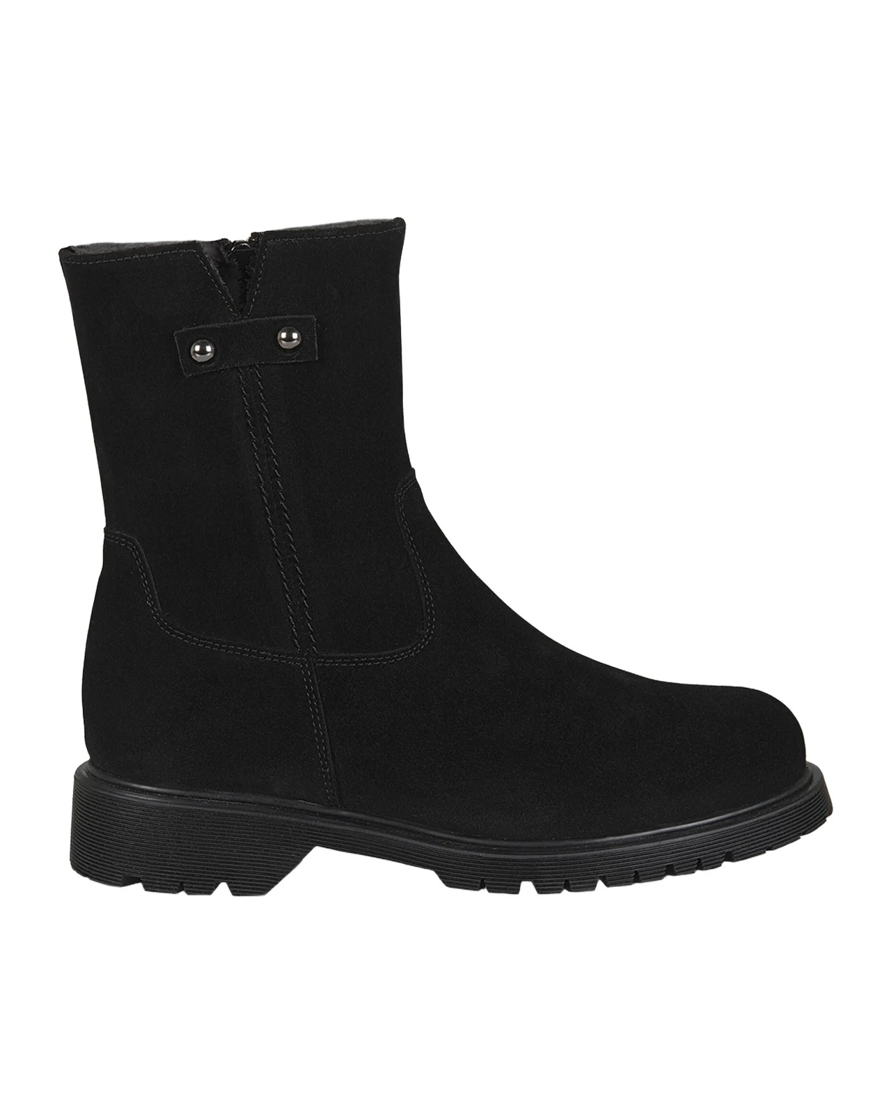 Hogan Shearling-Lined Suede Booties Hogan Shearling-Lined Suede Booties