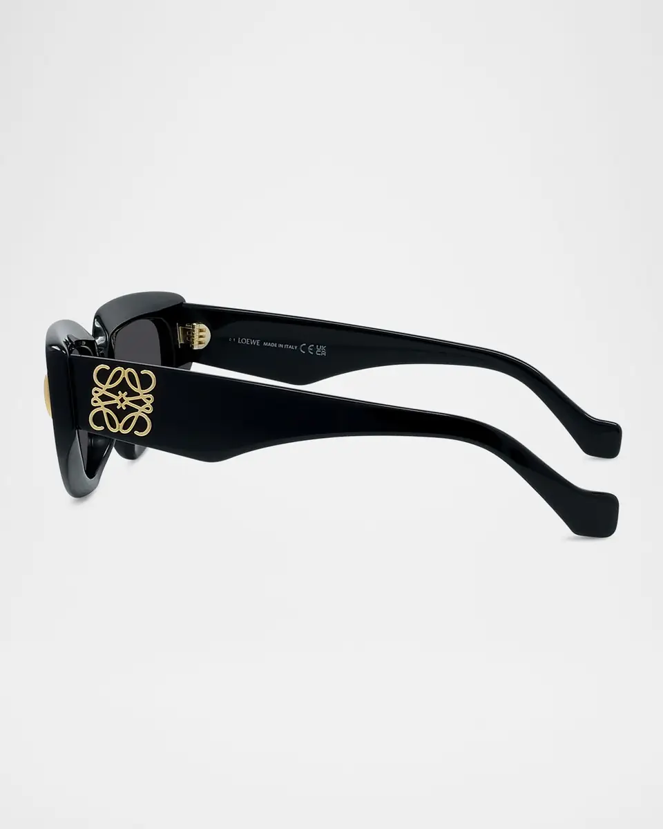 Loewe Anagram Geometric Acetate Sunglasses | Thumbnail 4 Loewe Anagram Geometric Acetate Sunglasses | Thumbnail 4