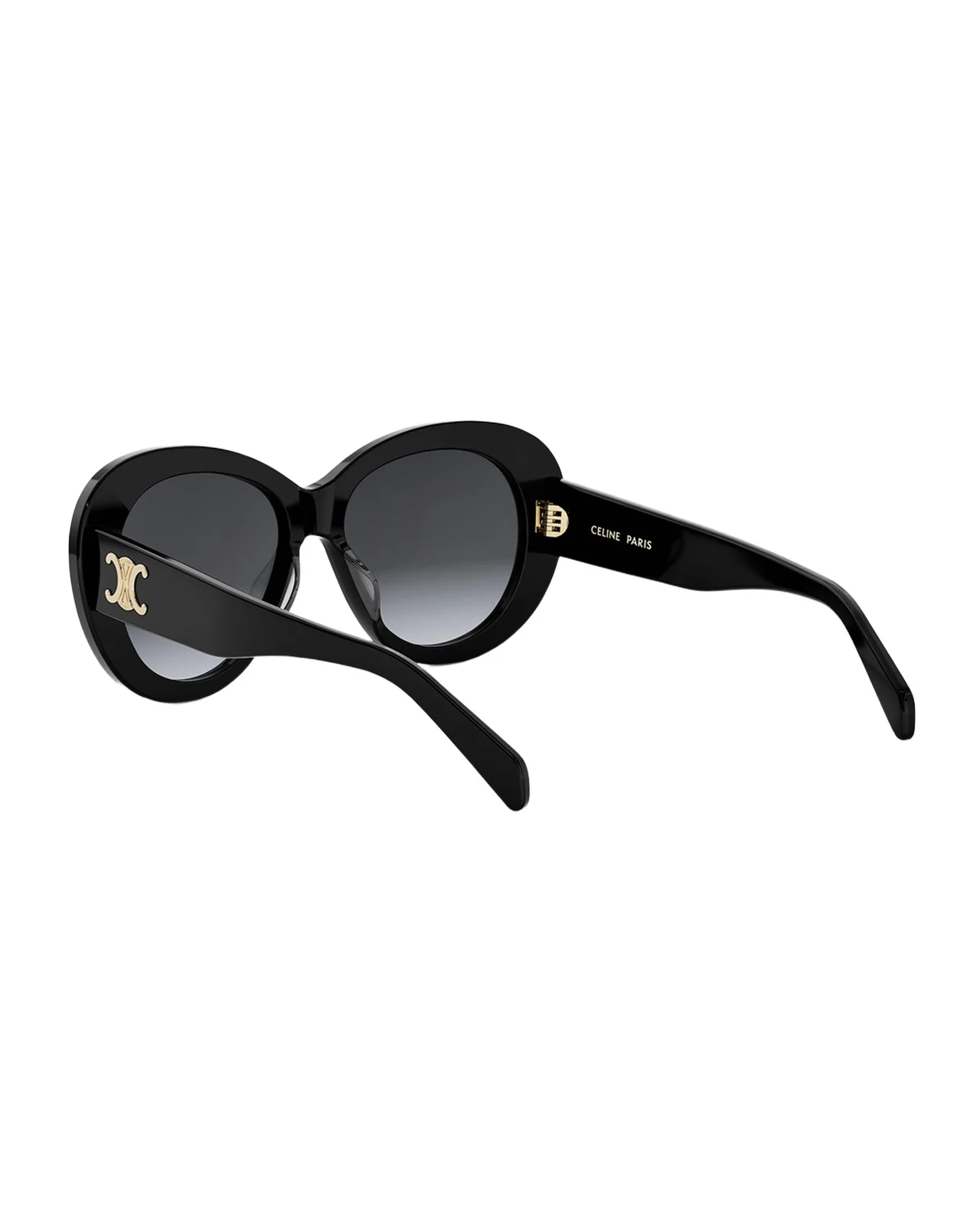 Triomphe Logo Oval Acetate Sunglasses Triomphe Logo Oval Acetate Sunglasses