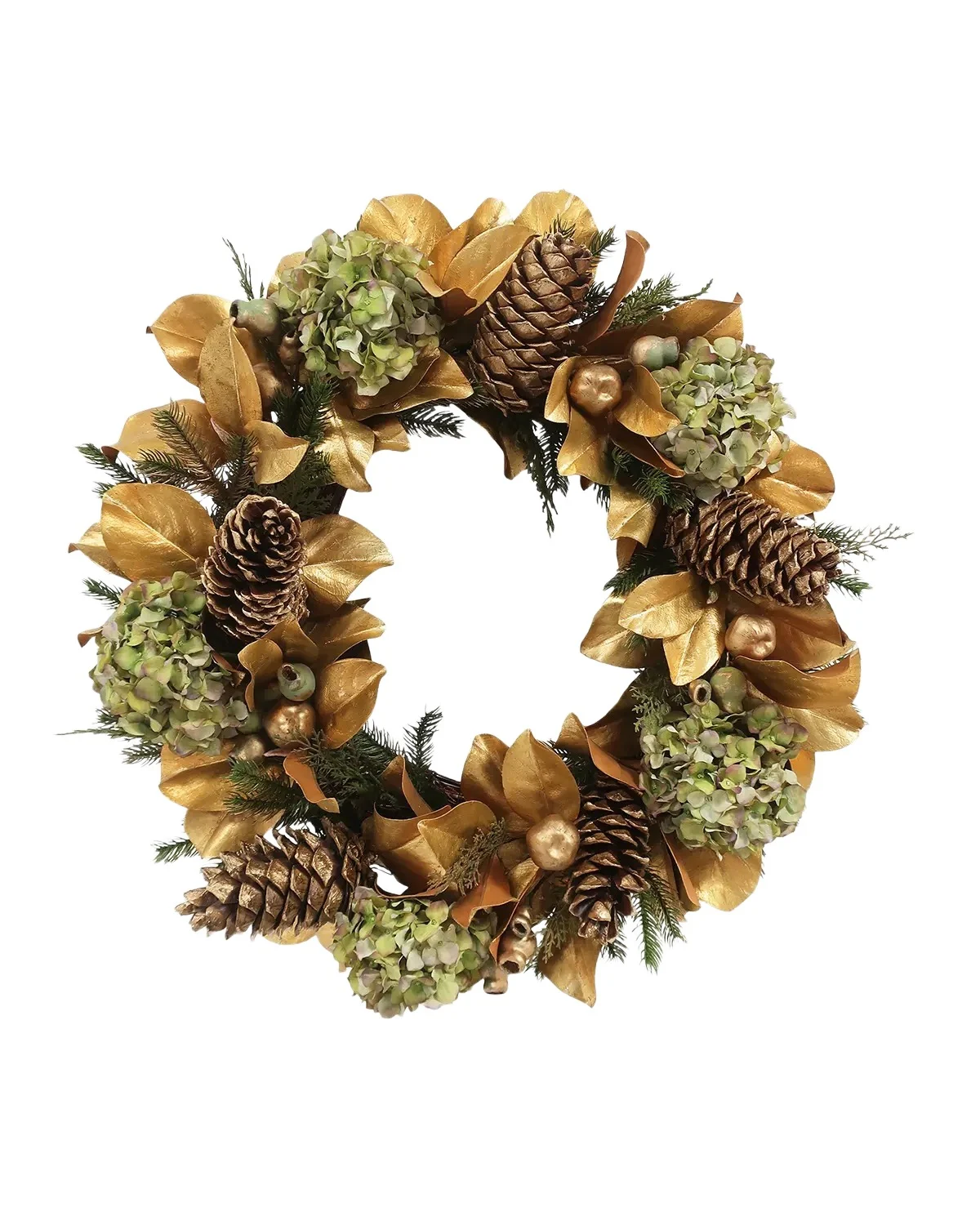 Winward Home Magnolia Leaf & Hydrangea 30" Wreath