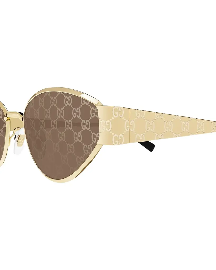 Gucci GG Metal Oval Sunglasses | Image 1 Gucci GG Metal Oval Sunglasses | Image 1