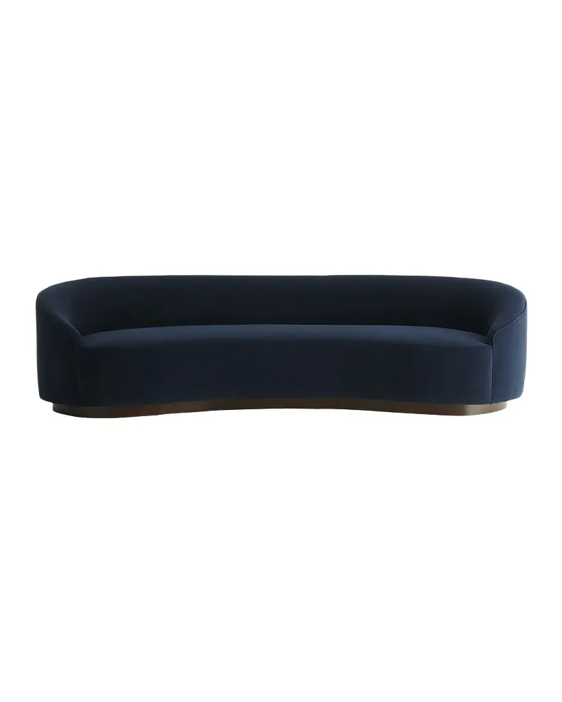 Arteriors Turner Velvet Sofa, 108"