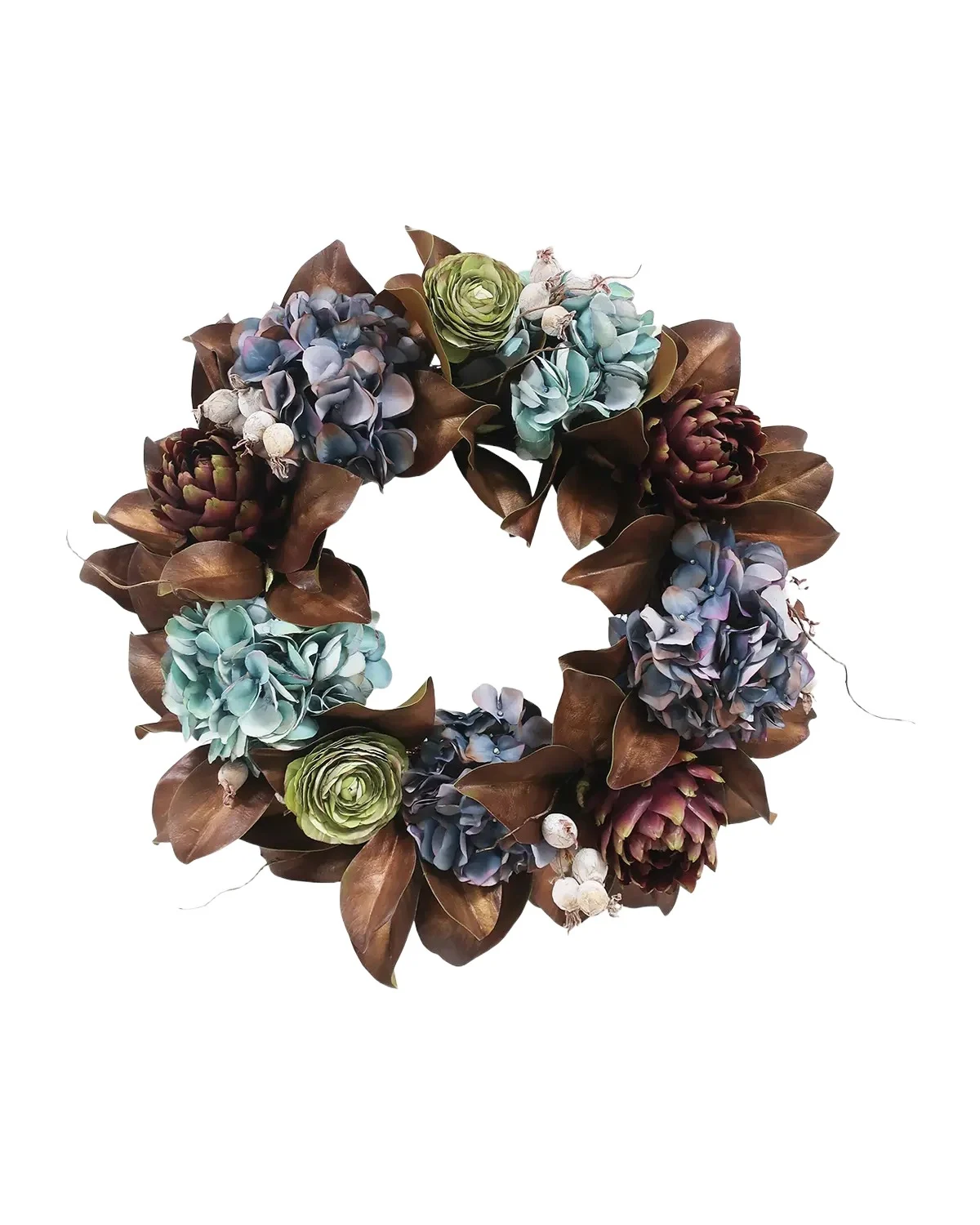 Winward Home Hydrangea & Magnolia Leaf 24" Wreath