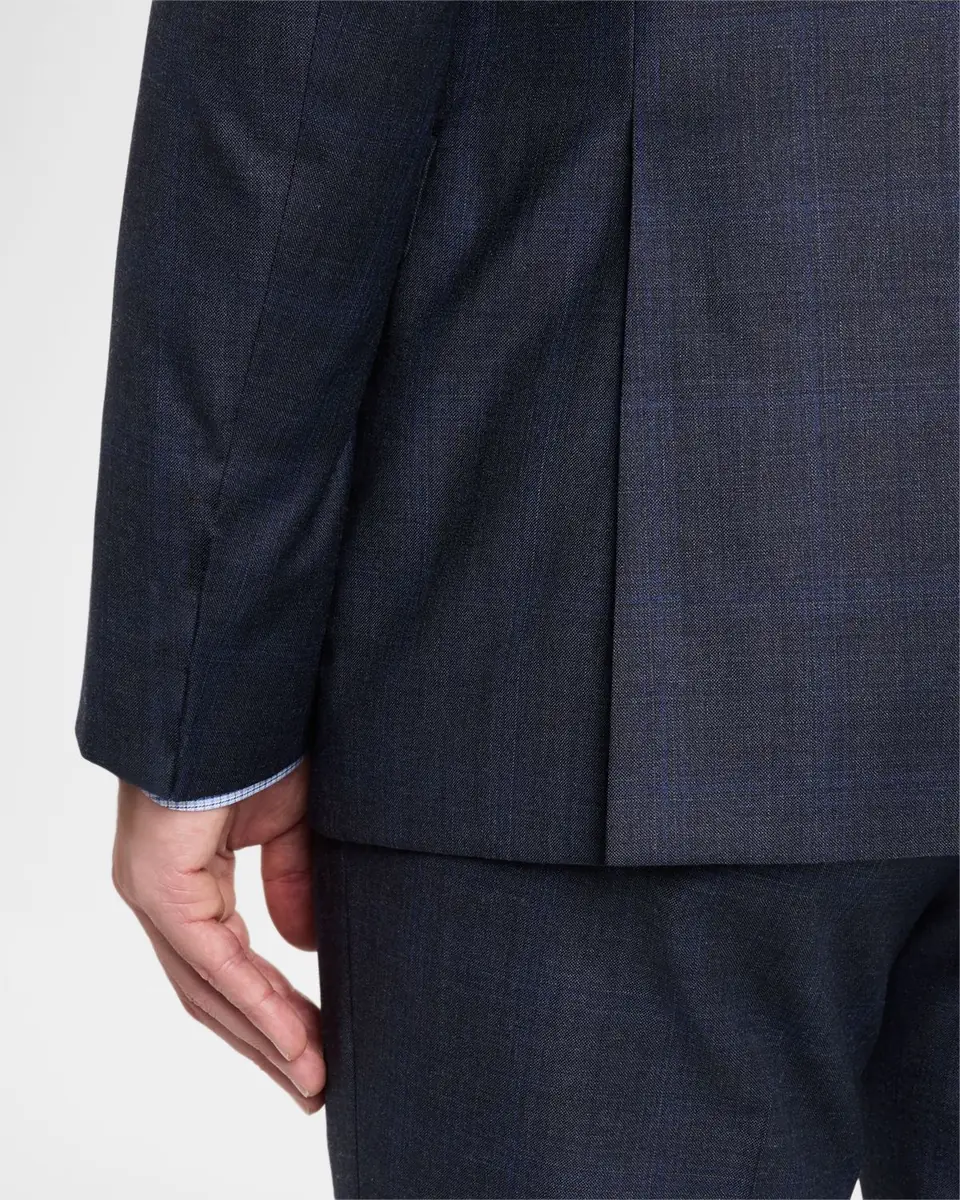 Giorgio Armani Men's Subtle Windowpane Two-Piece Suit | Thumbnail 9 Giorgio Armani Men's Subtle Windowpane Two-Piece Suit | Thumbnail 9