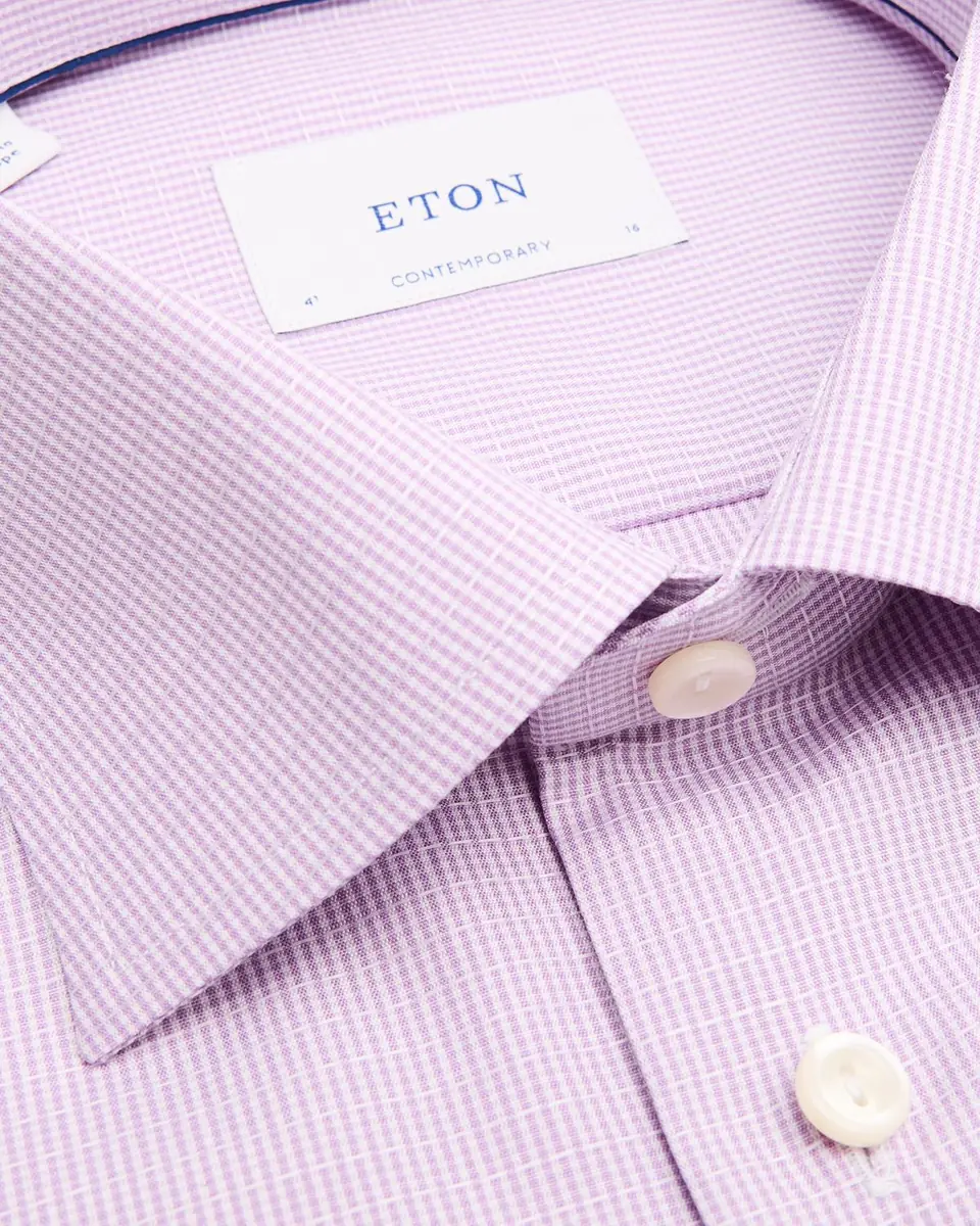 Eton Men's Signature Dobby Contemporary-Fit Dress Shirt | Thumbnail 2 Eton Men's Signature Dobby Contemporary-Fit Dress Shirt | Thumbnail 2