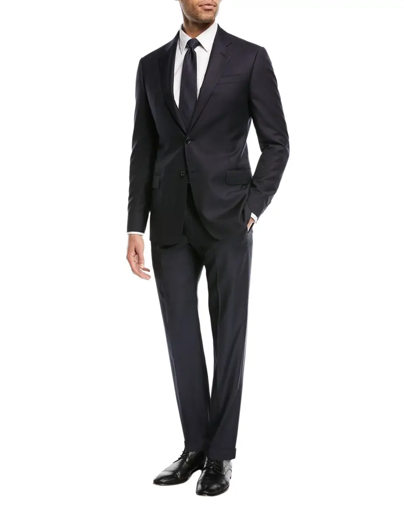 Emporio Armani Super 130s Wool Two-Piece Classic Fit Suit | Image 1 Emporio Armani Super 130s Wool Two-Piece Classic Fit Suit | Image 1