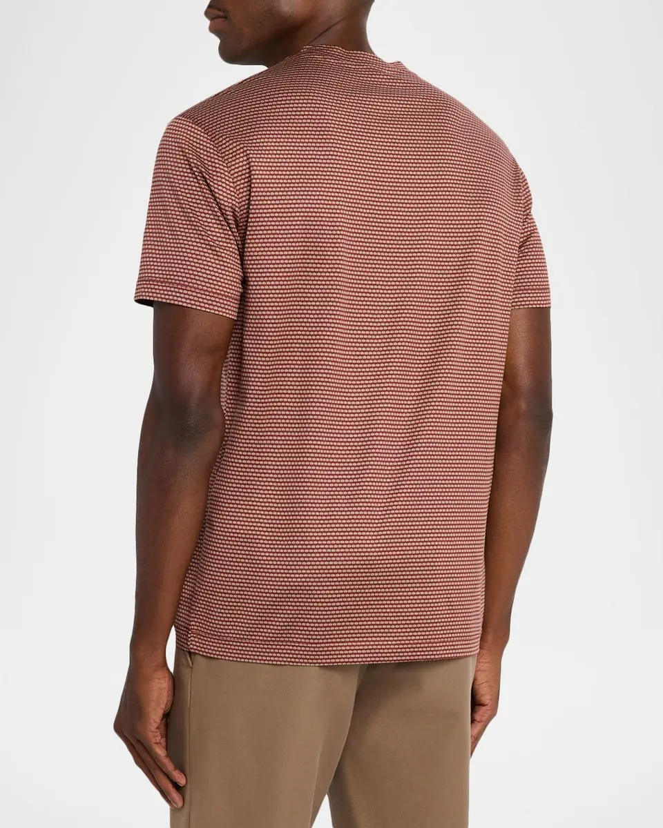 Emporio Armani Men's Jersey Jacquard Crewneck T-Shirt | Thumbnail 3