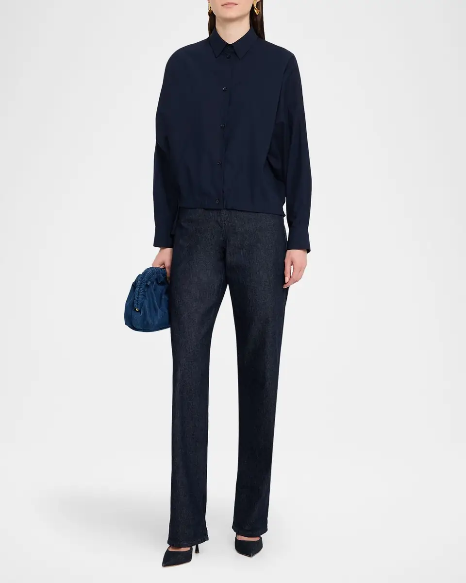 Emporio Armani Button-Down Cotton Poplin Shirt | Thumbnail 2 Emporio Armani Button-Down Cotton Poplin Shirt | Thumbnail 2