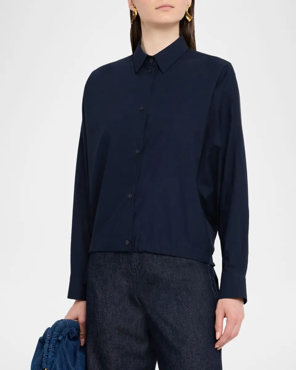 Emporio Armani Button-Down Cotton Poplin Shirt | Thumbnail 4 Emporio Armani Button-Down Cotton Poplin Shirt | Thumbnail 4