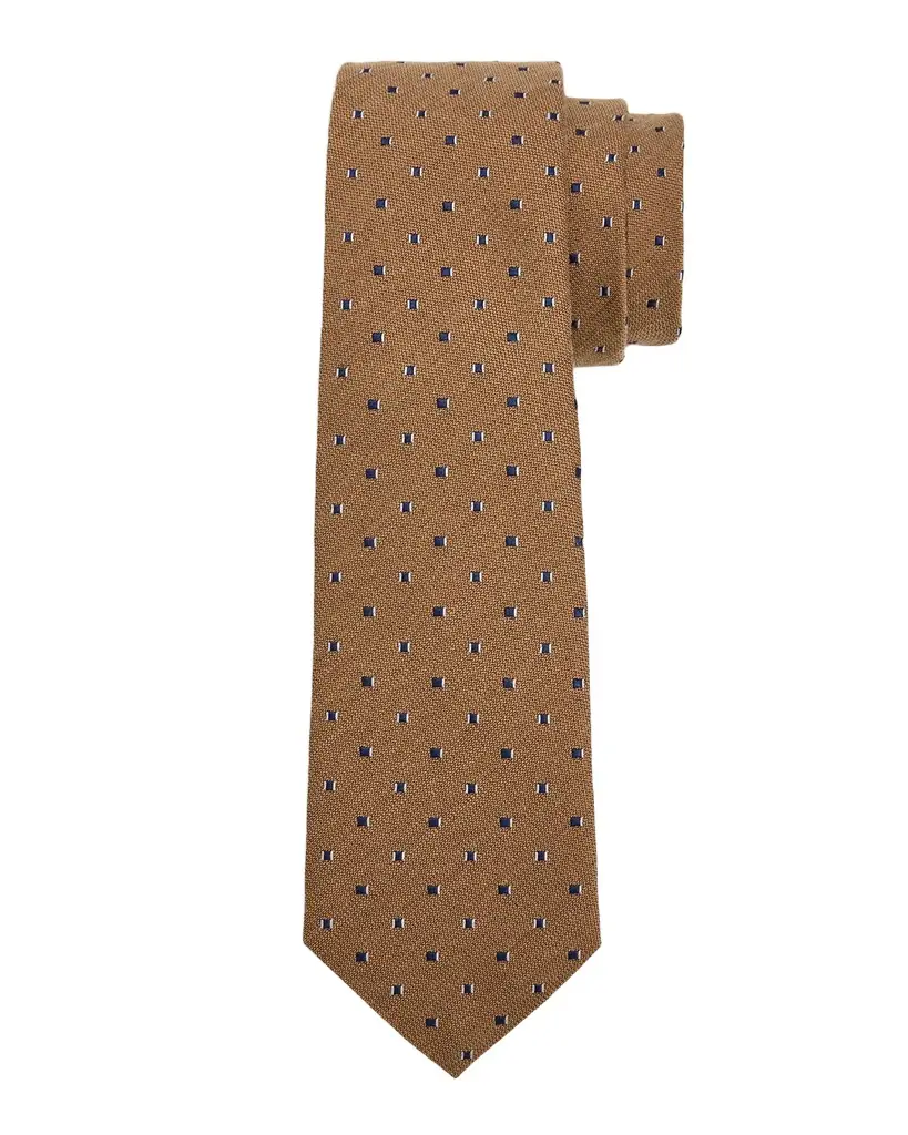 Emporio Armani Men's Bordeaux Micro-Jacquard Silk and Wool Tie | Image 1 Emporio Armani Men's Bordeaux Micro-Jacquard Silk and Wool Tie | Image 1
