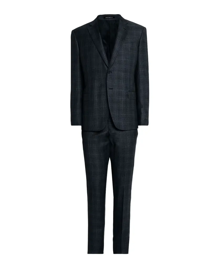 Emporio Armani Men's Wool Super 130s Plaid G Line Suit | Image 1 Emporio Armani Men's Wool Super 130s Plaid G Line Suit | Image 1