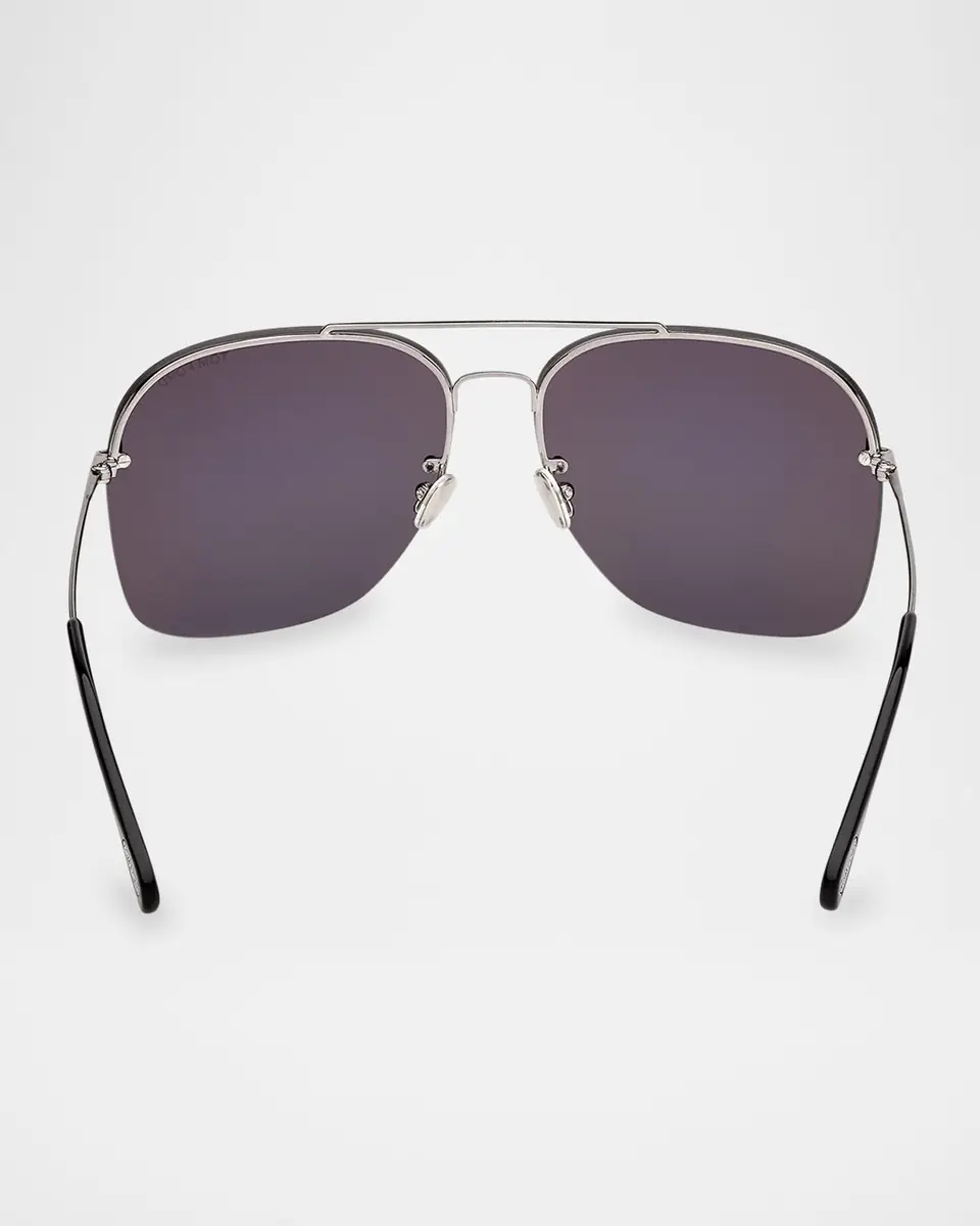 TOM FORD Men's Mackenzie-02 Metal Photochromic Aviator Sunglasses | Thumbnail 4 TOM FORD Men's Mackenzie-02 Metal Photochromic Aviator Sunglasses | Thumbnail 4