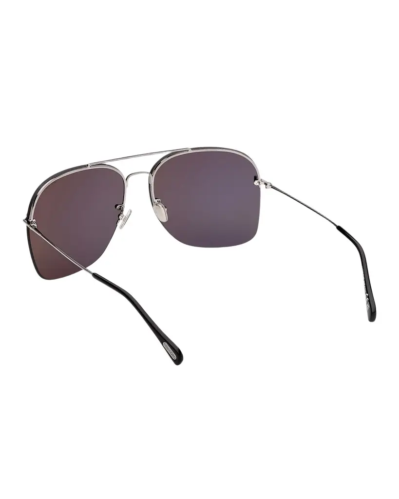 TOM FORD Men's Mackenzie-02 Metal Photochromic Aviator Sunglasses | Image 1 TOM FORD Men's Mackenzie-02 Metal Photochromic Aviator Sunglasses | Image 1