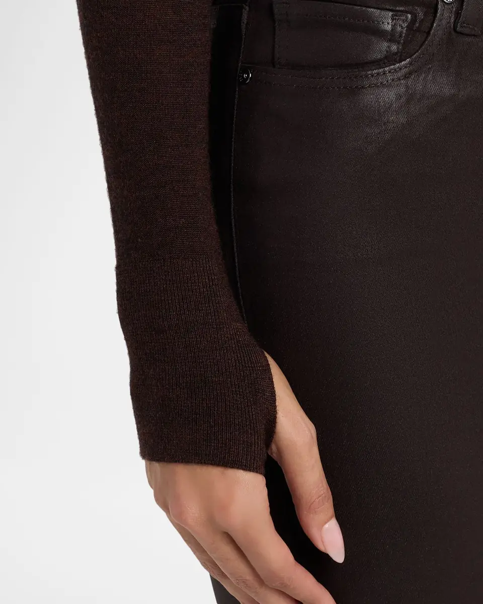 PAIGE Laurel Canyon High-Rise Coated Jeans | Thumbnail 5 PAIGE Laurel Canyon High-Rise Coated Jeans | Thumbnail 5