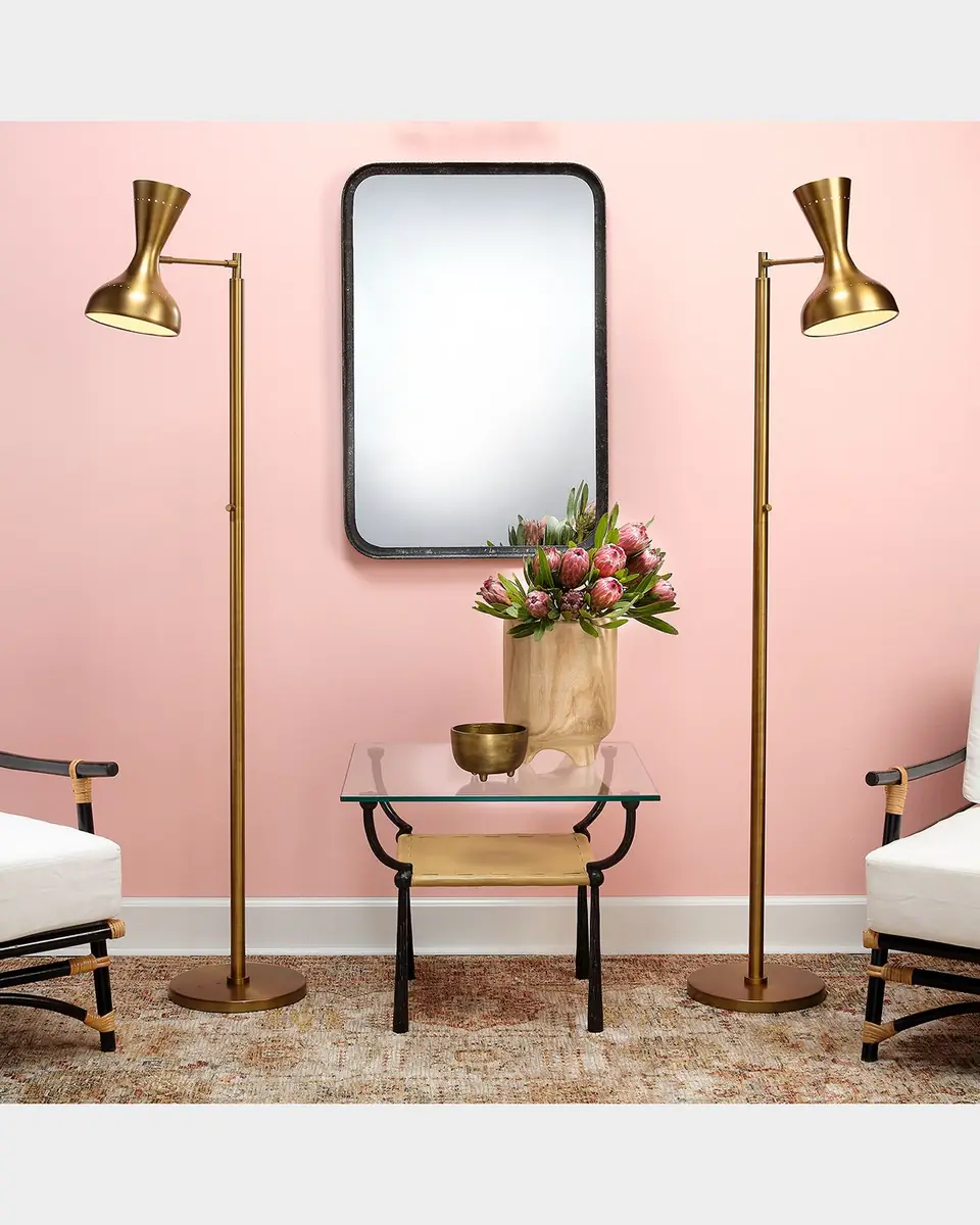 Jamie Young Renzo Glass & Leather Side Table | Thumbnail 2 Jamie Young Renzo Glass & Leather Side Table | Thumbnail 2