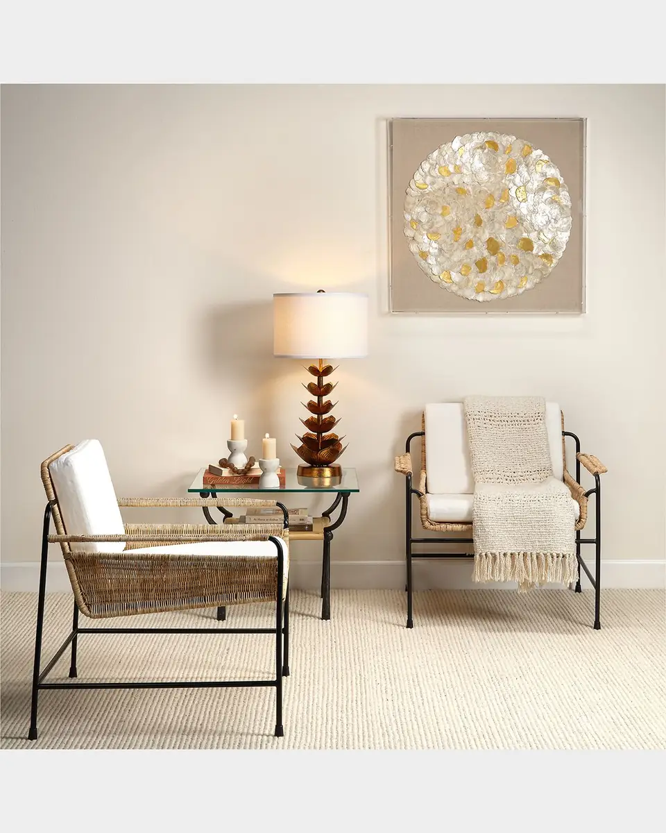 Jamie Young Renzo Glass & Leather Side Table | Thumbnail 3 Jamie Young Renzo Glass & Leather Side Table | Thumbnail 3