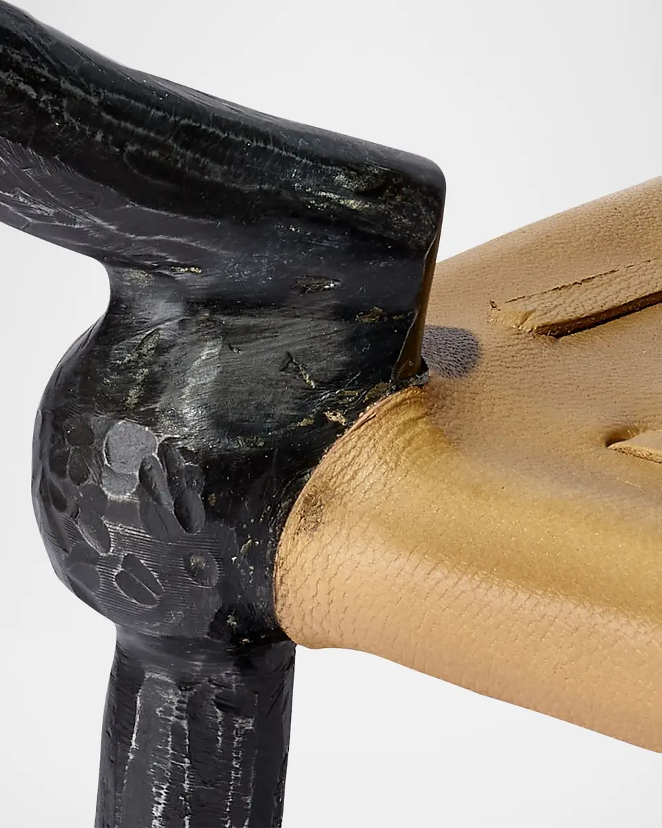Jamie Young Renzo Glass & Leather Side Table | Thumbnail 5 Jamie Young Renzo Glass & Leather Side Table | Thumbnail 5