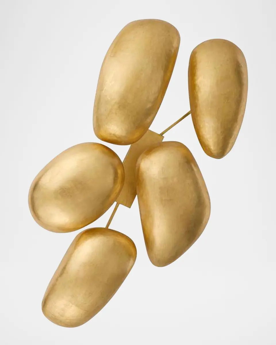 Arteriors Theo 55" 13-Light Gold Leaf Flush Mount | Thumbnail 4