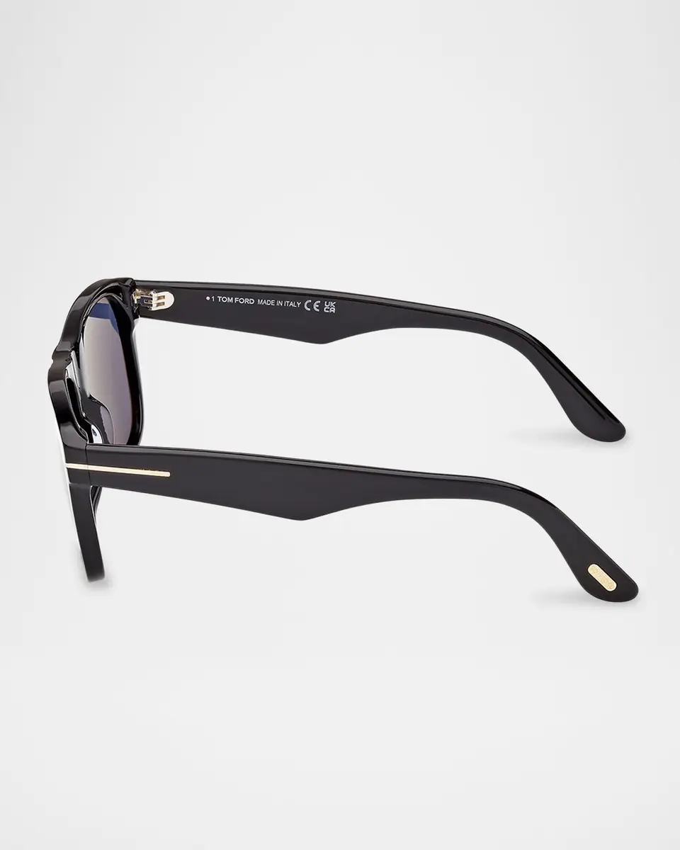 TOM FORD Men's Marlon-02 Acetate Square Sunglasses | Thumbnail 3 TOM FORD Men's Marlon-02 Acetate Square Sunglasses | Thumbnail 3
