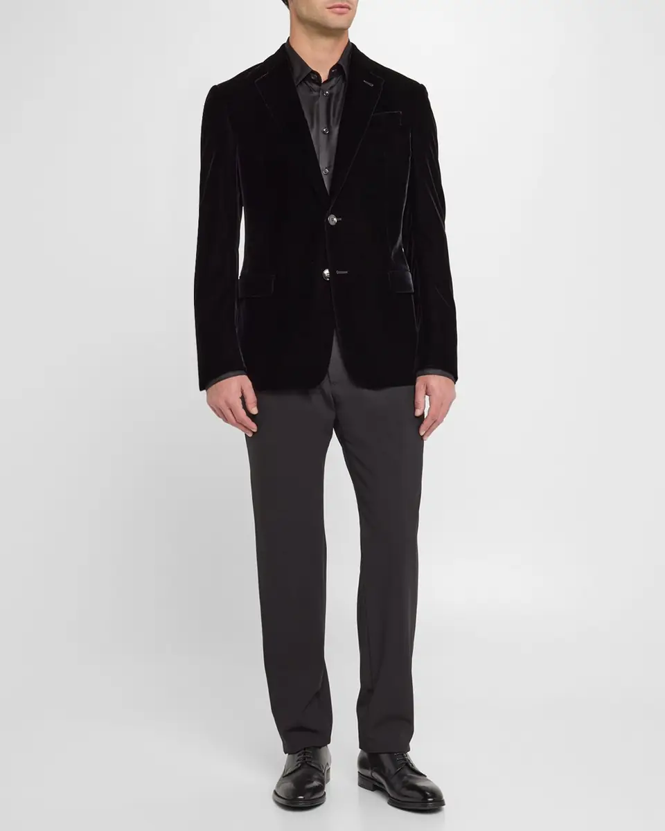 Giorgio Armani Men's Velvet Notch Lapel Dinner Jacket | Thumbnail 2