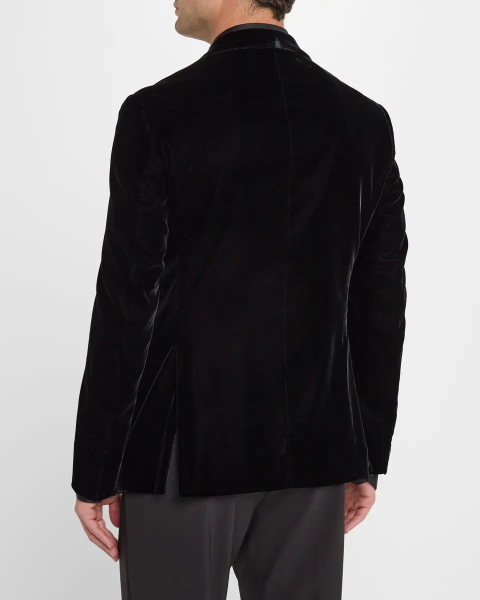 Giorgio Armani Men's Velvet Notch Lapel Dinner Jacket | Thumbnail 3
