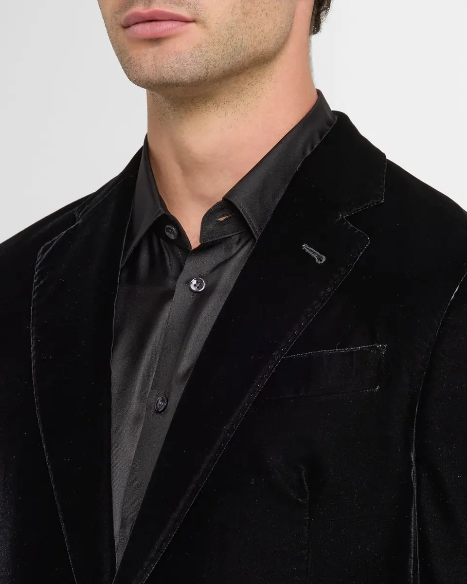 Giorgio Armani Men's Velvet Notch Lapel Dinner Jacket | Thumbnail 5
