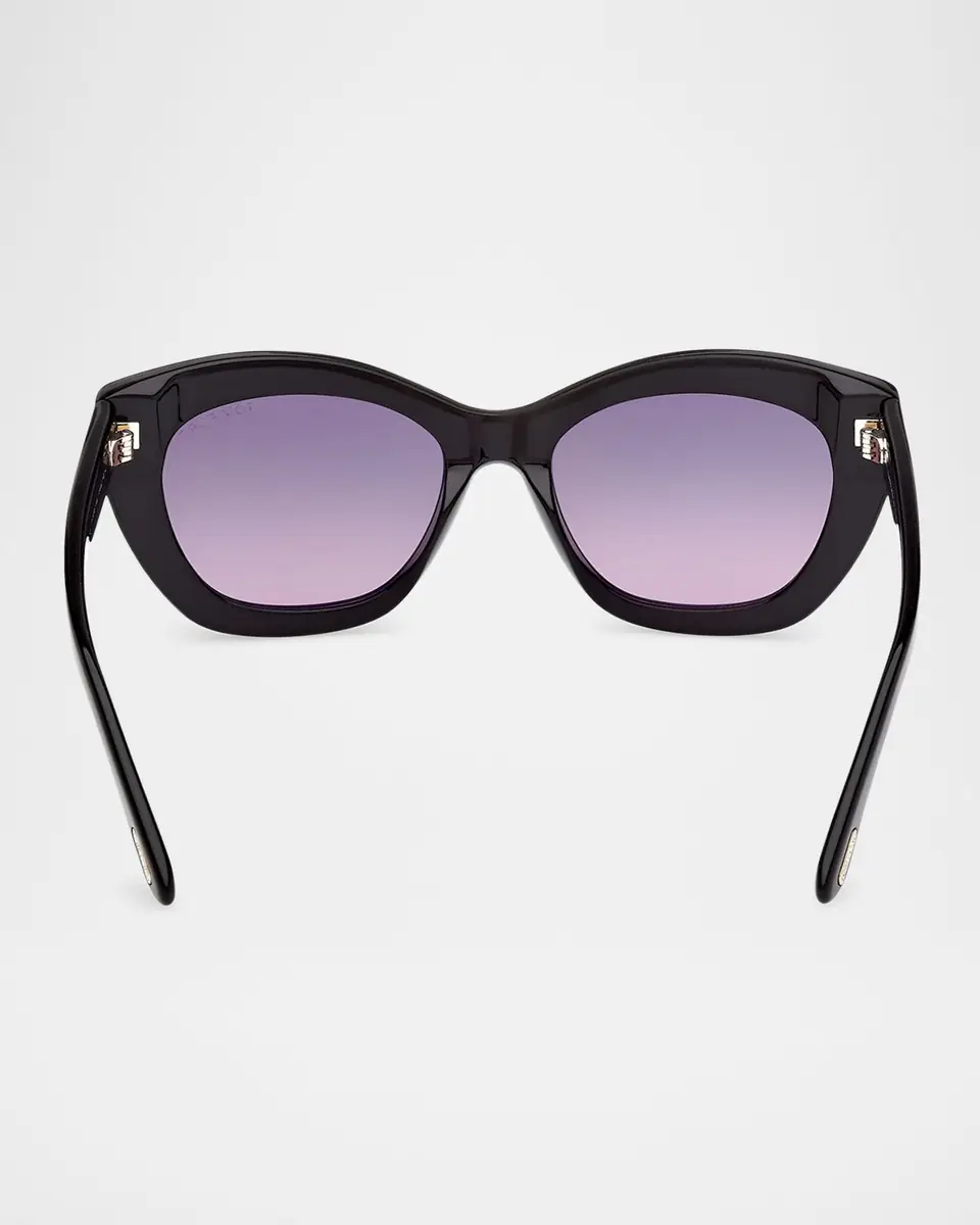 TOM FORD Linda-02 Polarized Acetate Cat-Eye Sunglasses | Thumbnail 4 TOM FORD Linda-02 Polarized Acetate Cat-Eye Sunglasses | Thumbnail 4