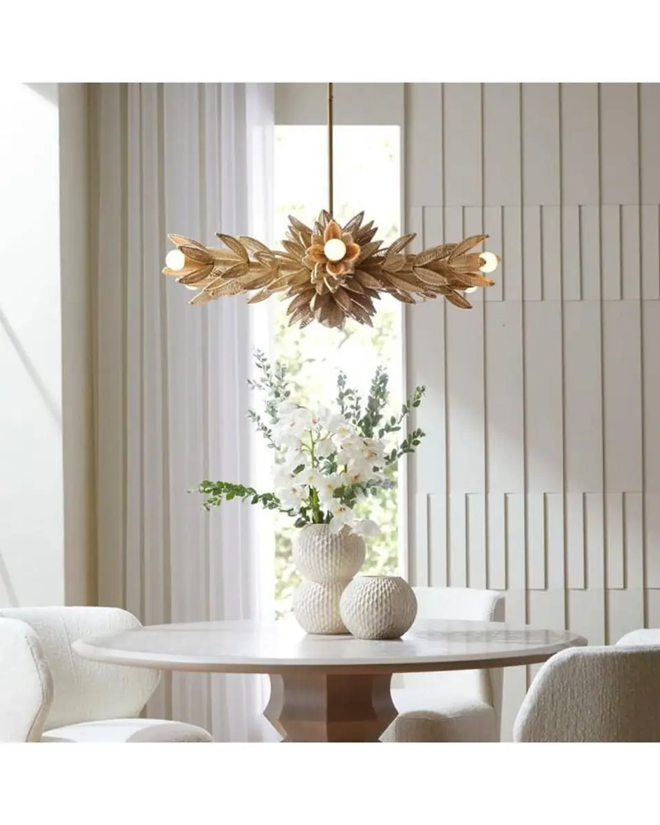 Arteriors Kasai 37" 6-Light Convertible Semi-Flush Mount | Thumbnail 2