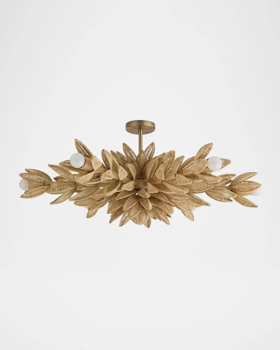Arteriors Kasai 37" 6-Light Convertible Semi-Flush Mount | Thumbnail 4